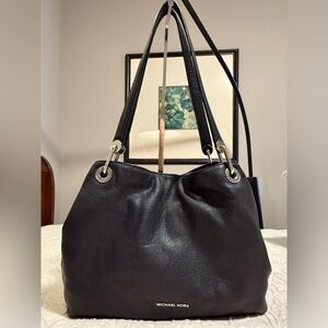 Michael Kors Black Leather Shoulder Bag